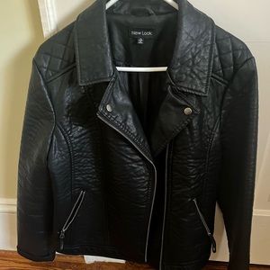 Faux leather jacket size XL materials included in tag
